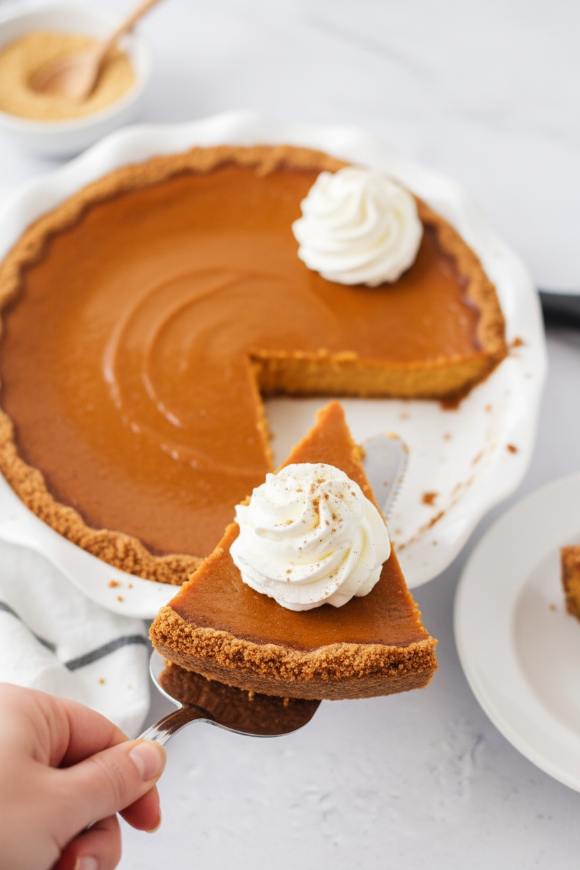 Graham Cracker Crust Pumpkin Pie Recipe