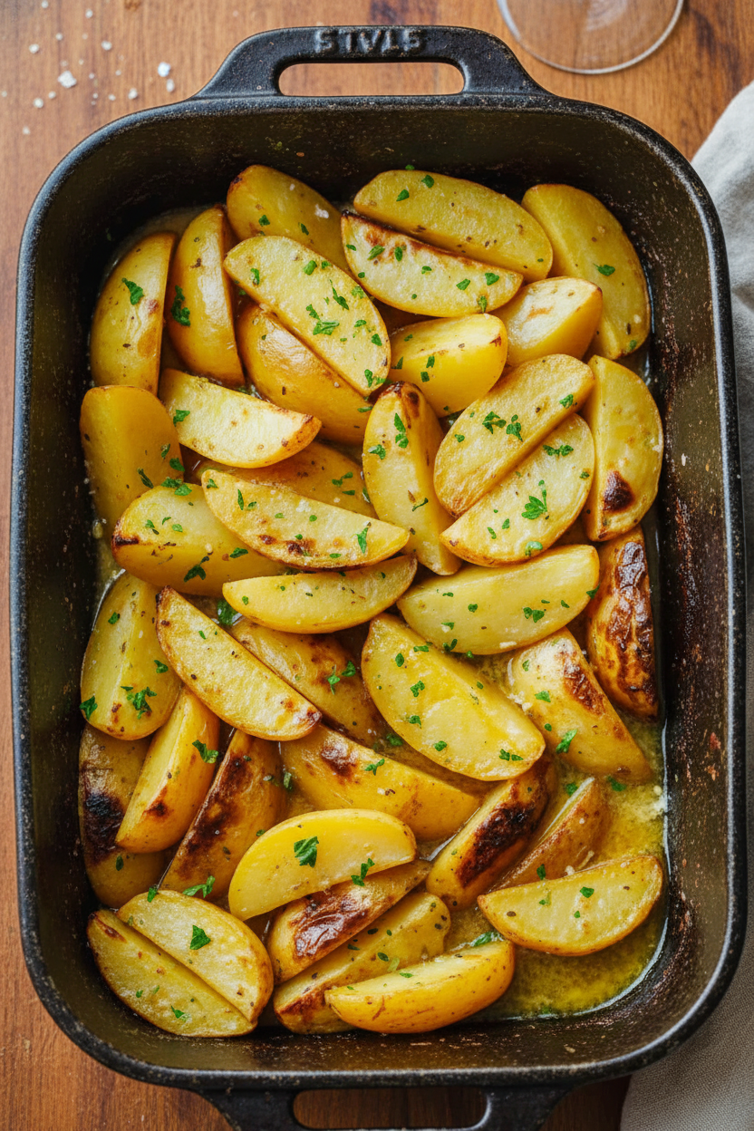 Greek Lemon Potatoes Oven Roasted Recipe