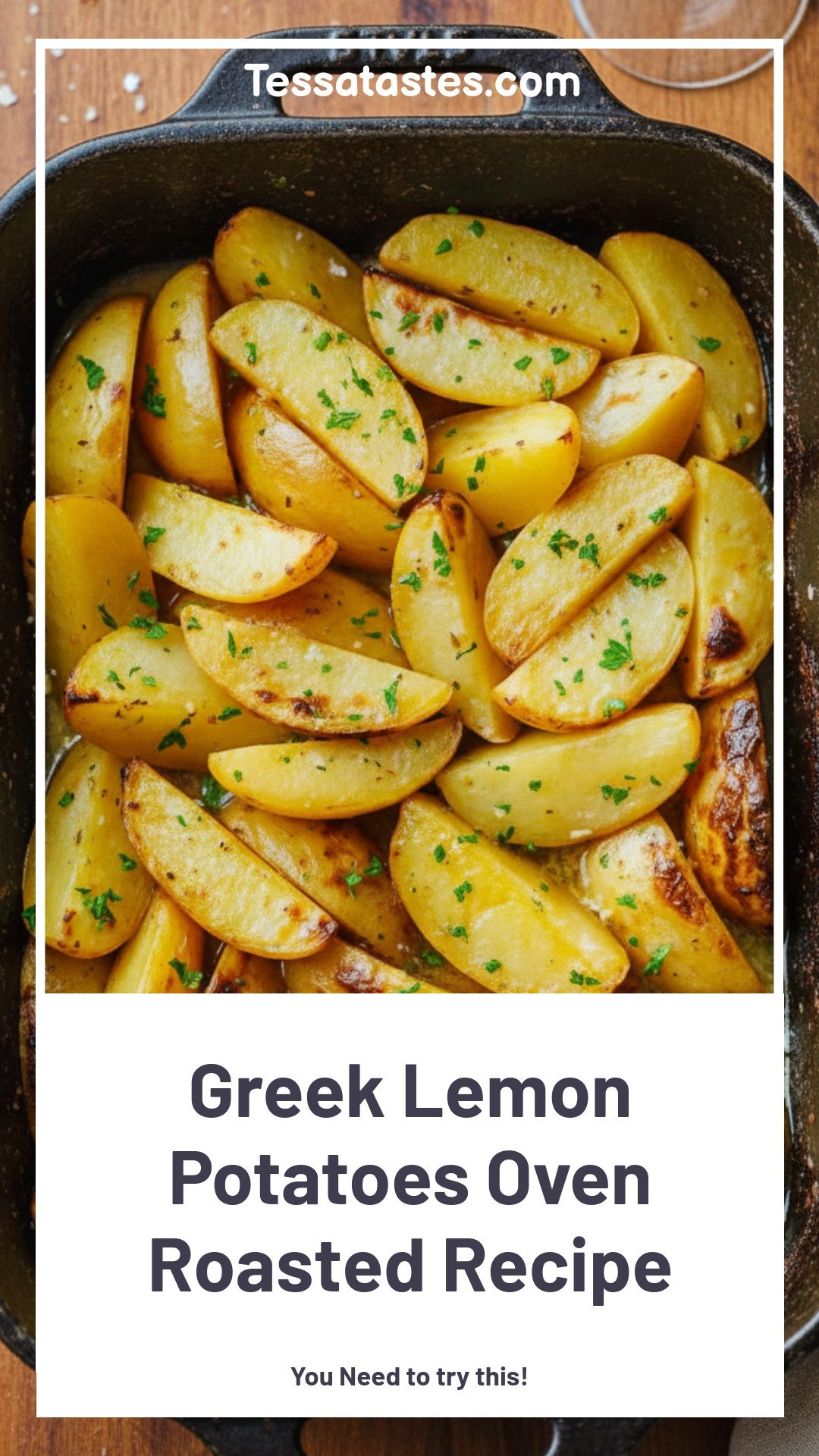 Greek Lemon Potatoes Oven Roasted Recipe