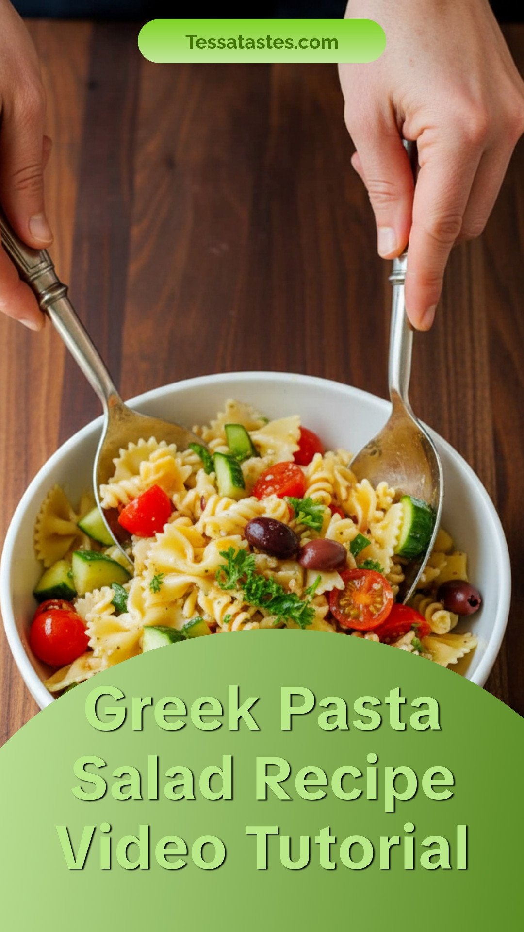 Greek Pasta Salad Recipe Video Tutorial
