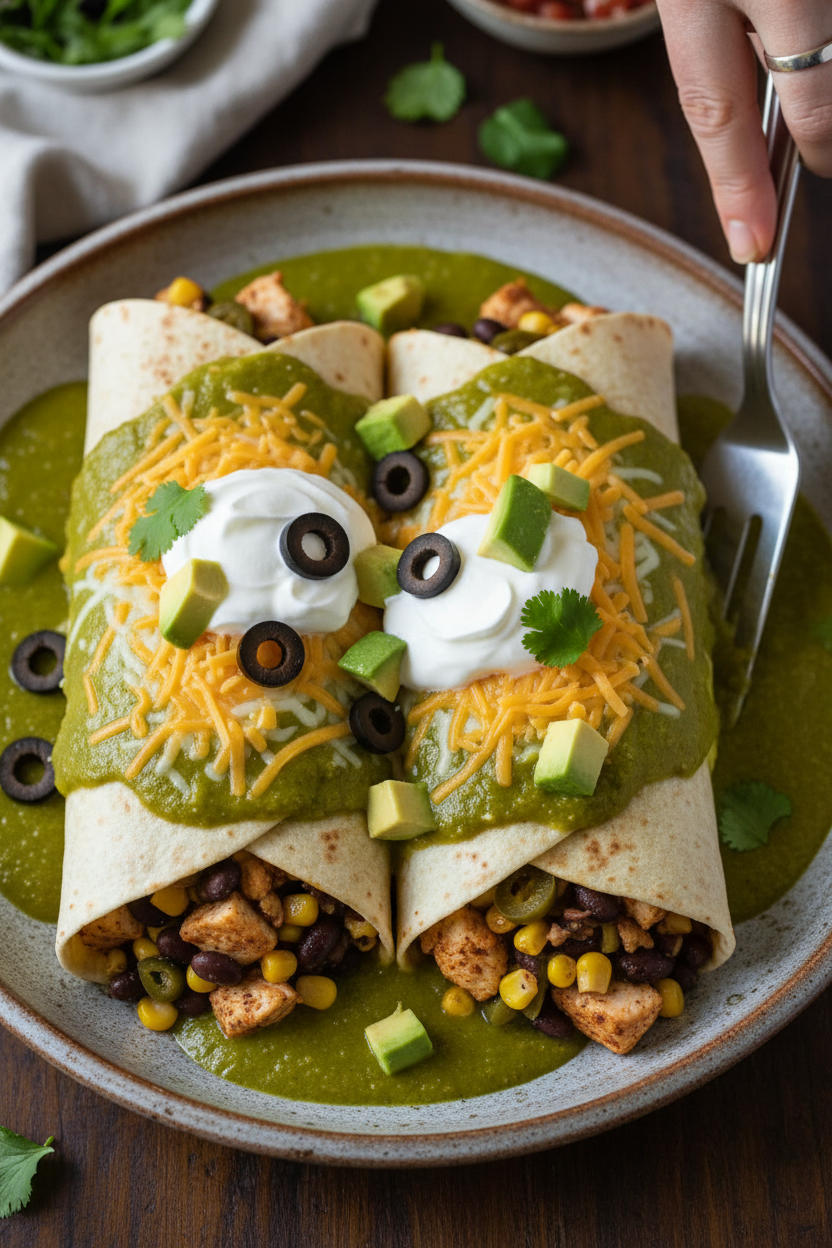 Green Chili Smothered Burritos Recipe