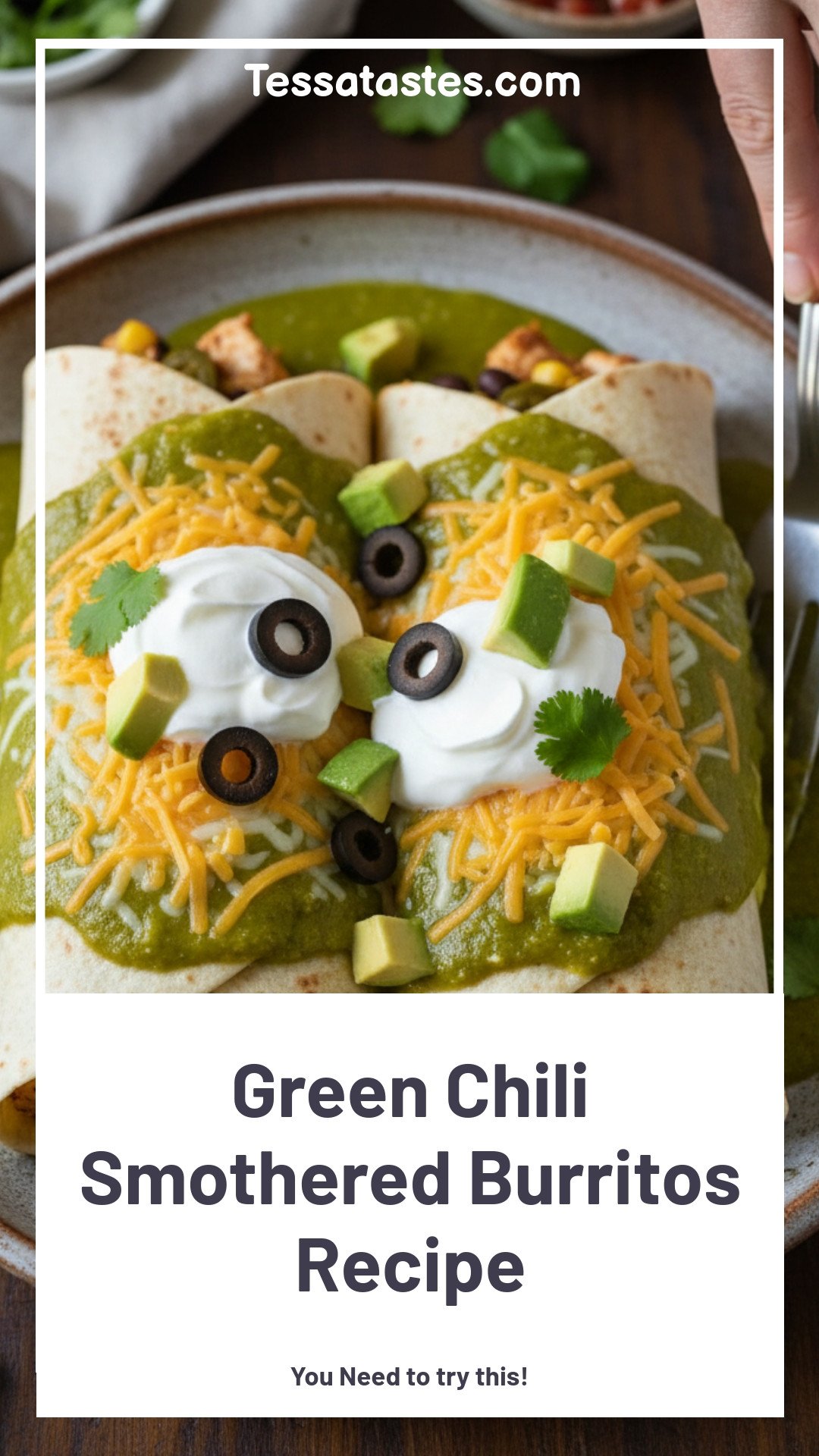 Green Chili Smothered Burritos Recipe