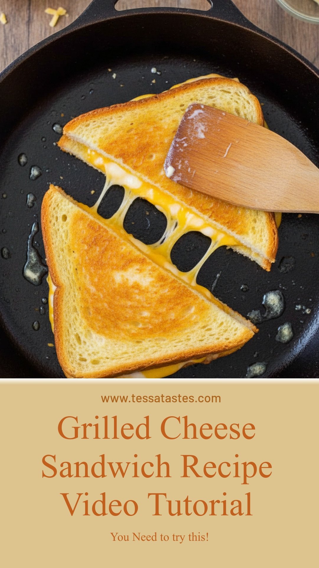 Grilled Cheese Sandwich Recipe Video Tutorial