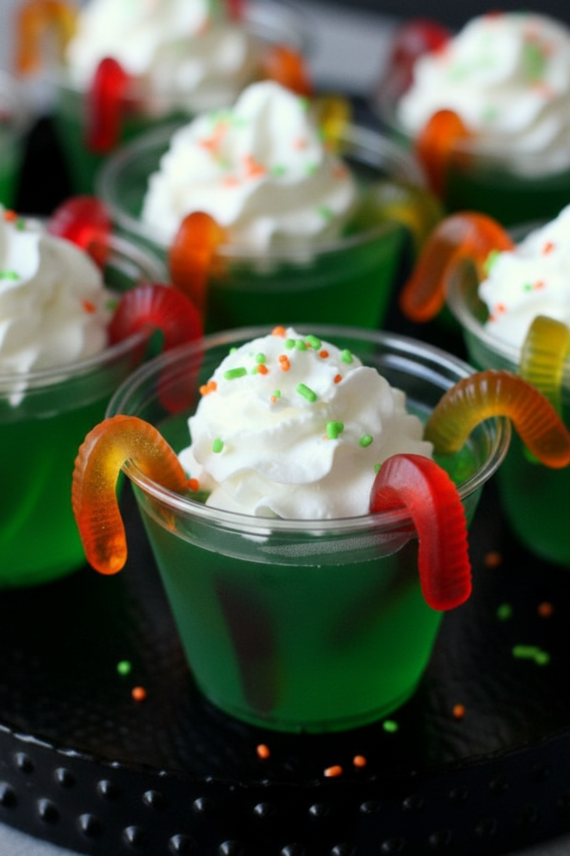 Gummy Worm Jello Cup Recipe