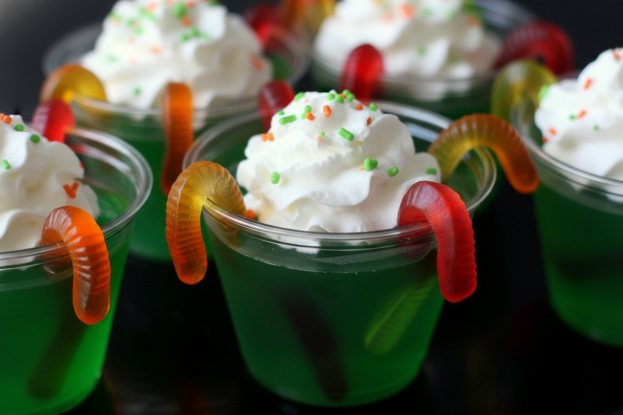 Gummy Worm Jello Cup Recipe