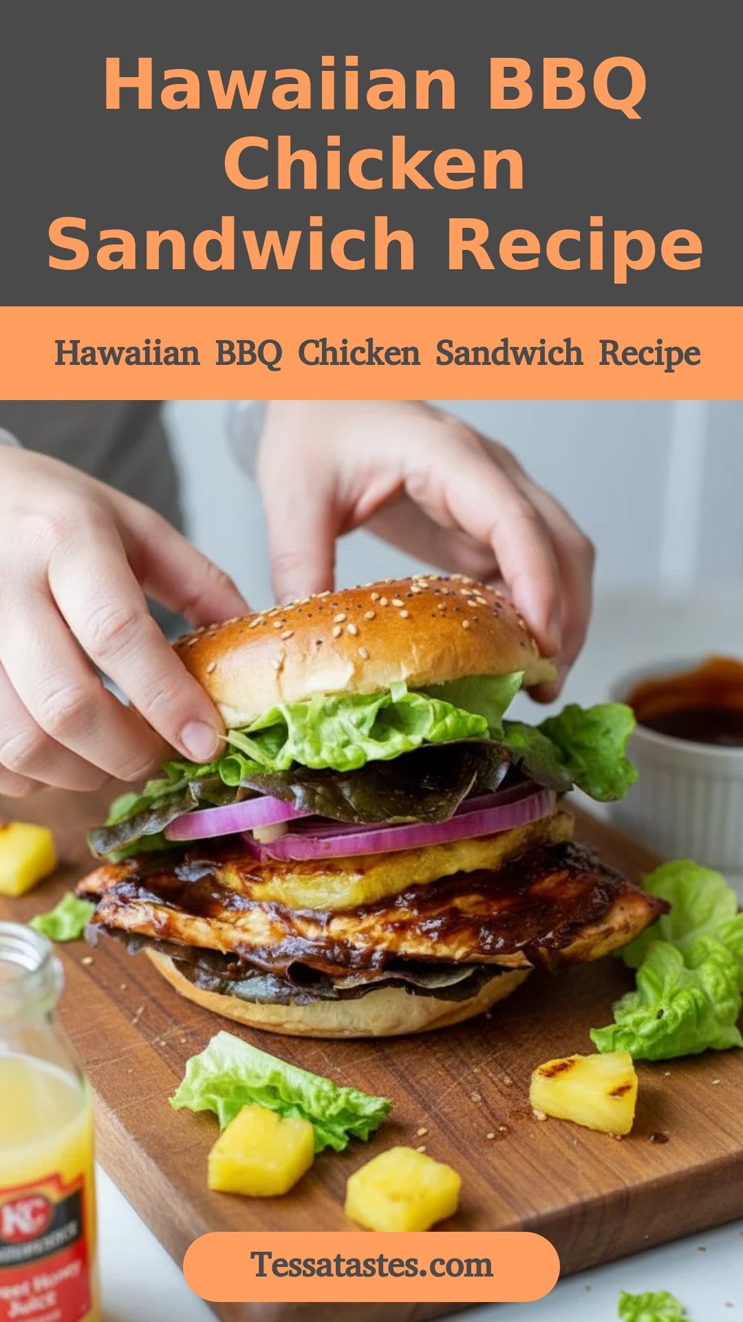 Hawaiian BBQ Chicken Sandwich Recipe