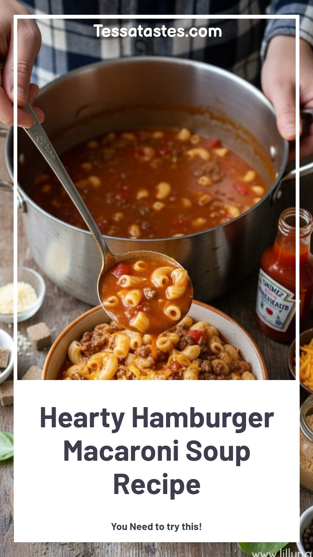 Hearty Hamburger Macaroni Soup Recipe