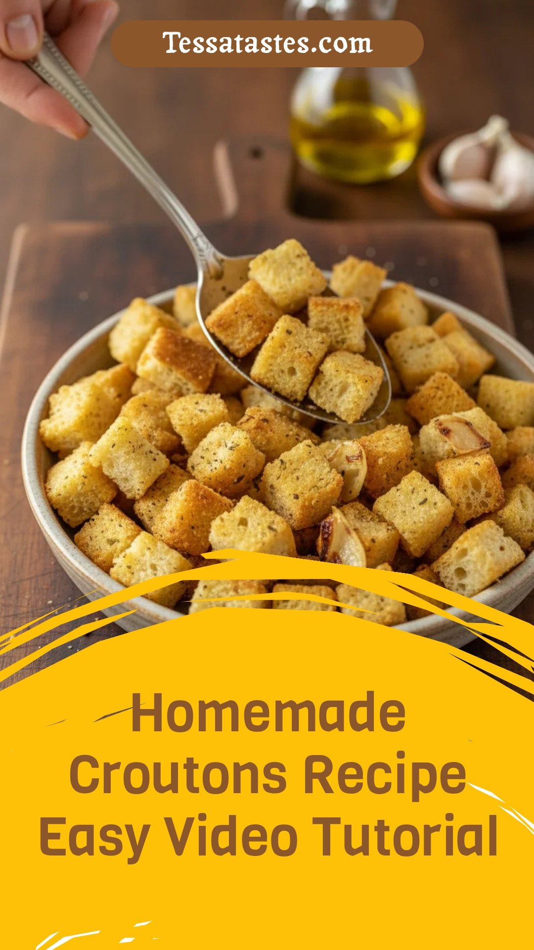 Homemade Croutons Recipe Easy Video Tutorial