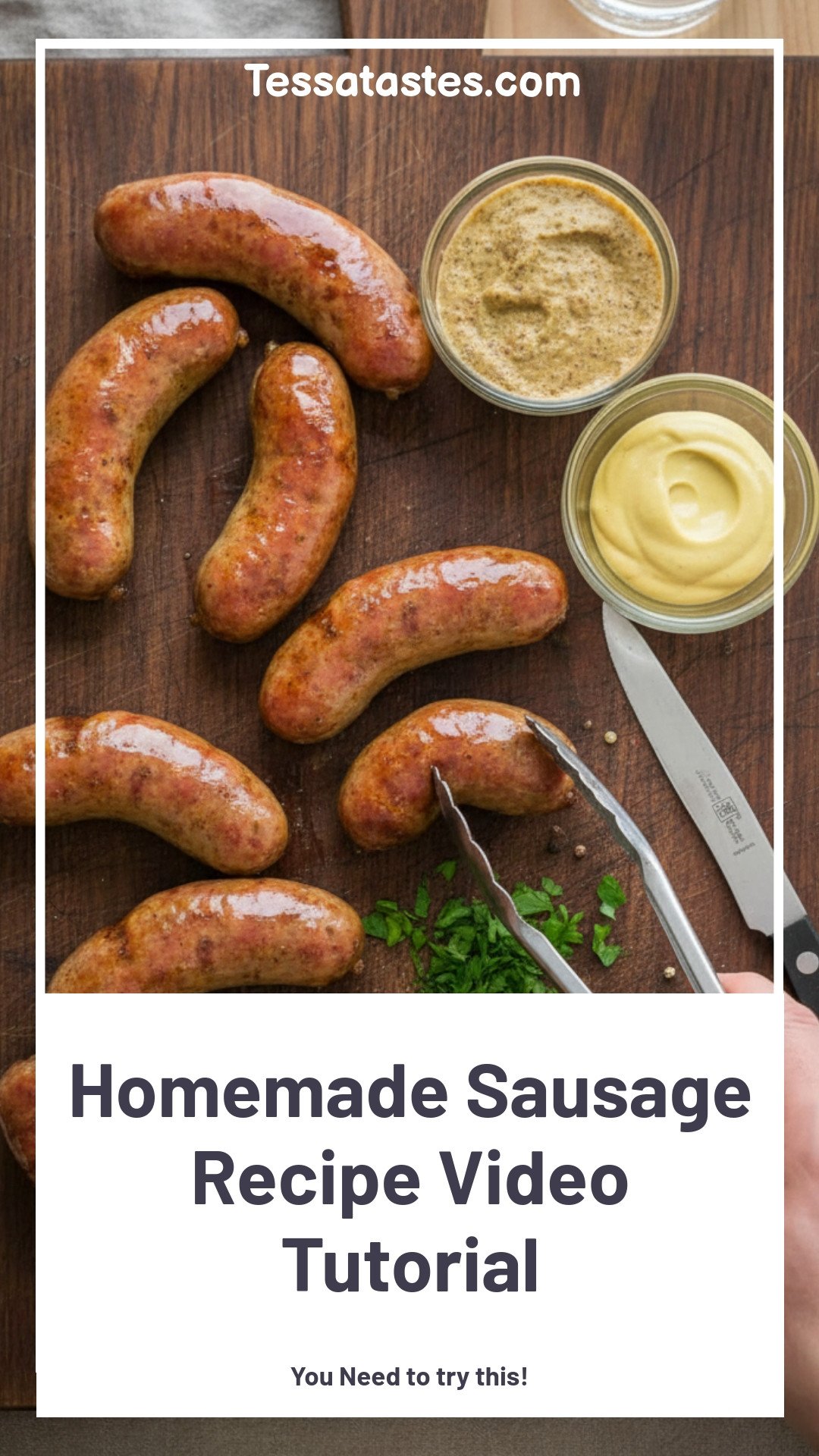 Homemade Sausage Recipe Video Tutorial