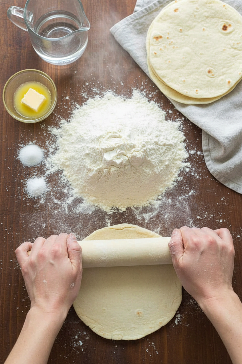 Homemade Soft Flour Tortillas Recipe Video Tutorial