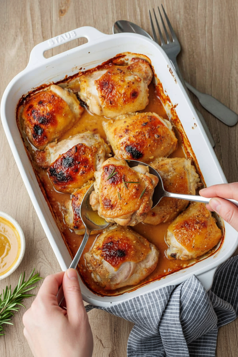 Honey Mustard Chicken Thighs Recipe for Dinner