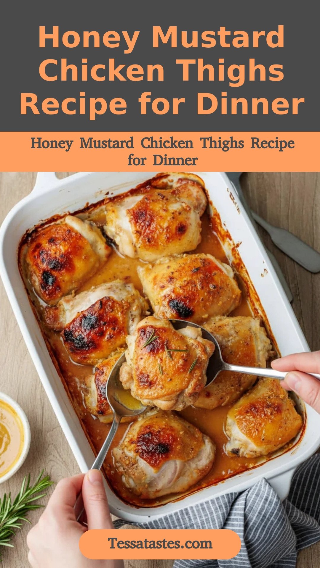 Honey Mustard Chicken Thighs Recipe for Dinner