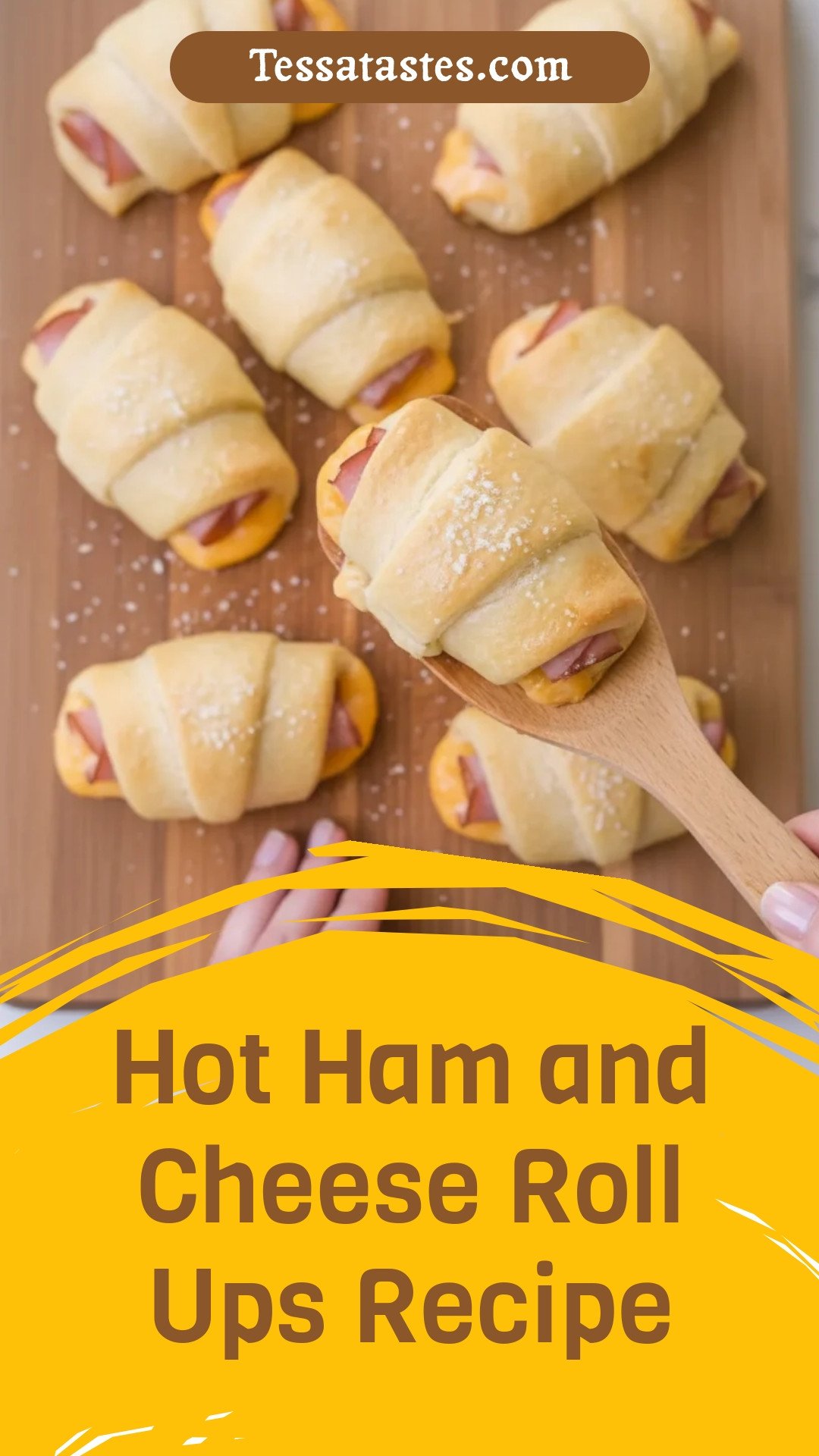 Hot Ham and Cheese Roll Ups Recipe