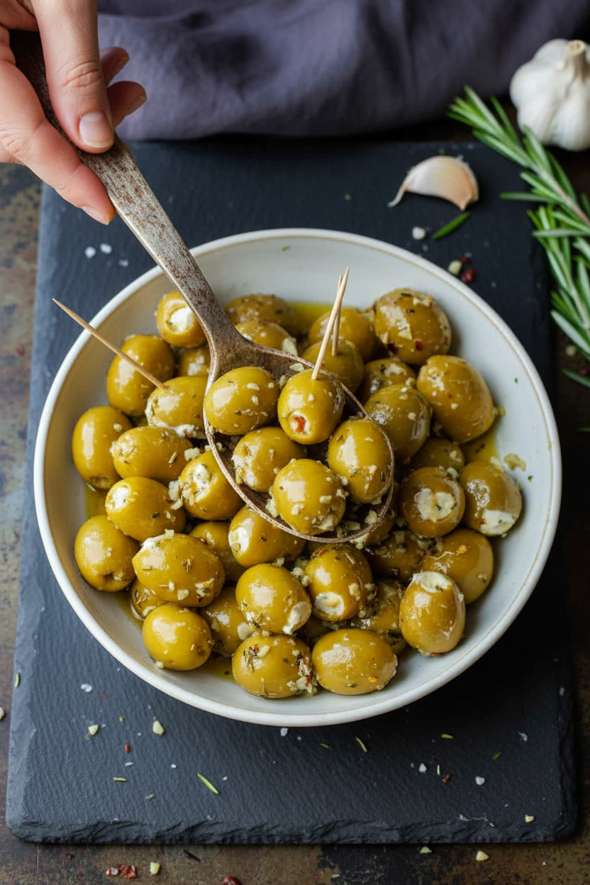 How to Make Stuffed Olives at Home