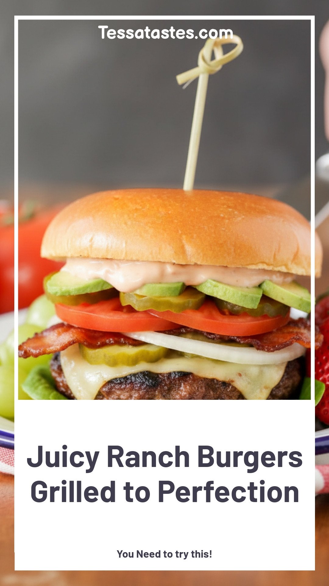 Juicy Ranch Burgers Grilled to Perfection