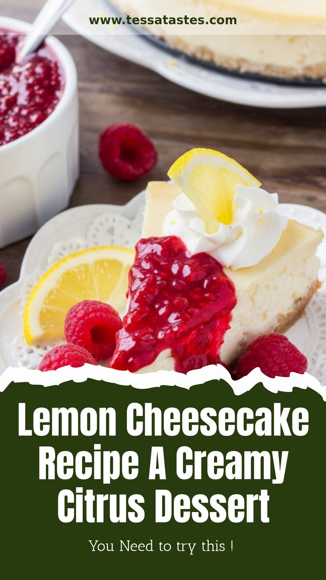 Lemon Cheesecake Recipe A Creamy Citrus Dessert