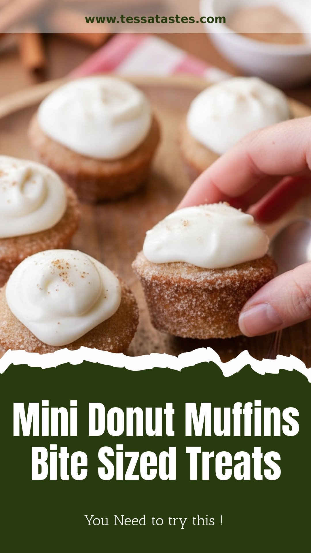 Mini Donut Muffins Bite Sized Treats