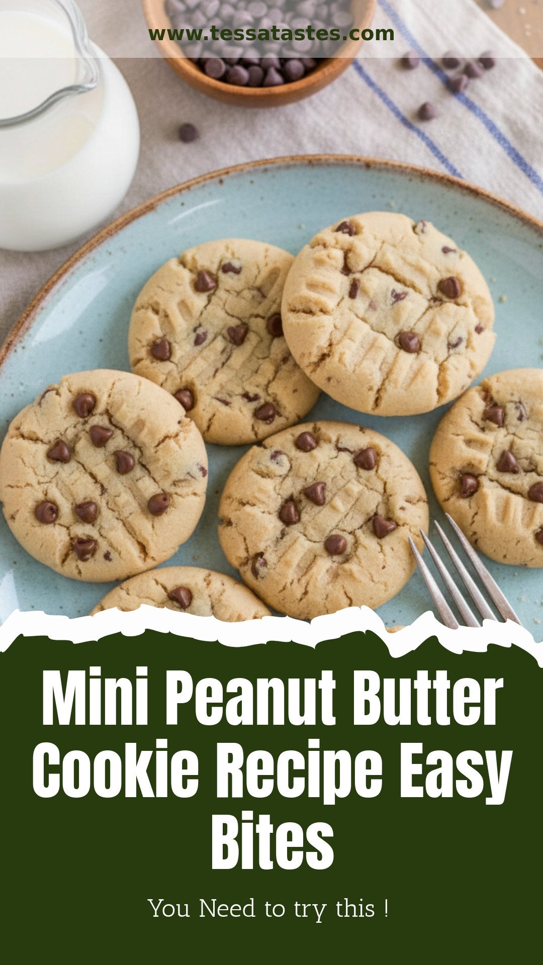 Mini Peanut Butter Cookie Recipe Easy Bites