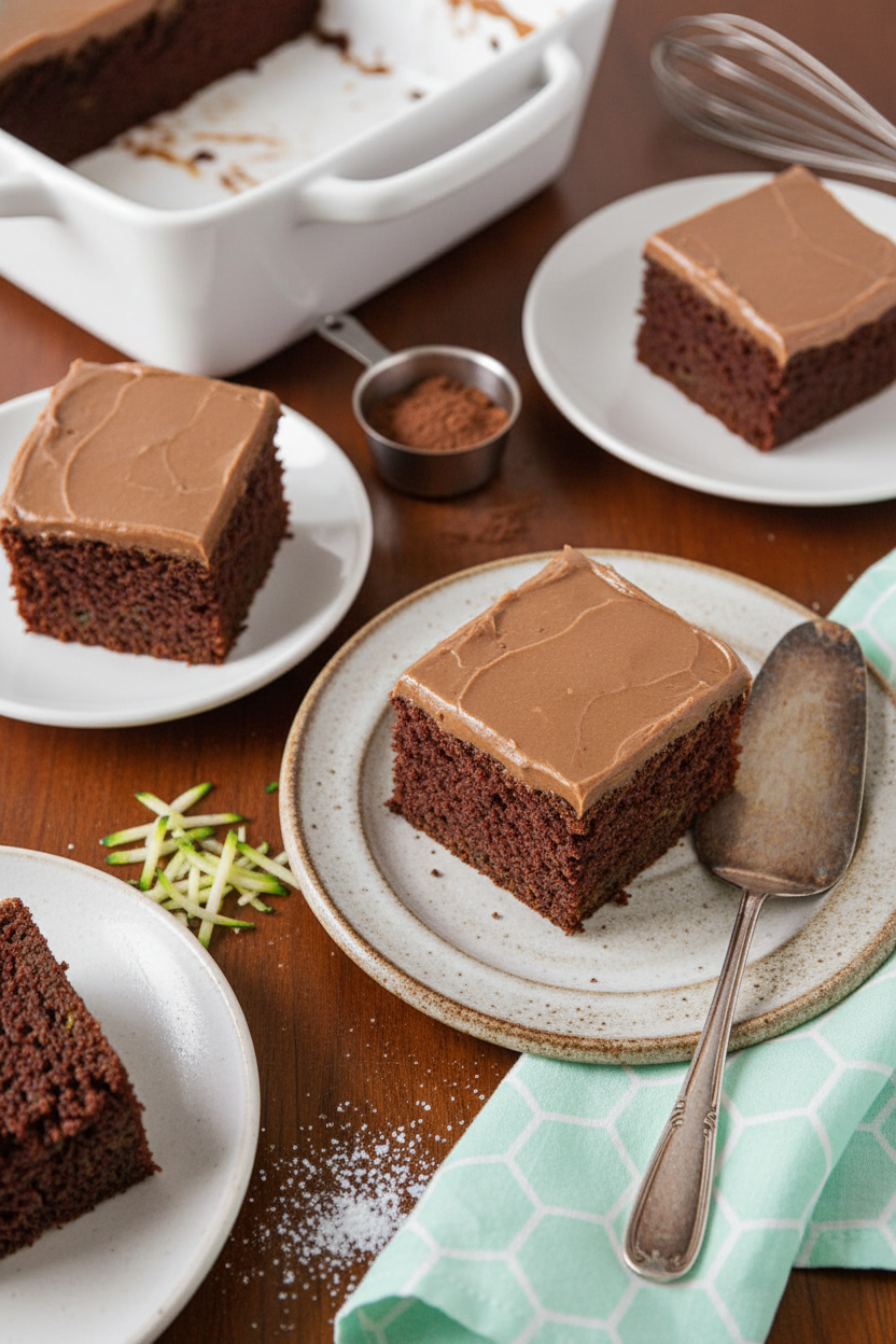 Moist Chocolate Zucchini Cake Recipe