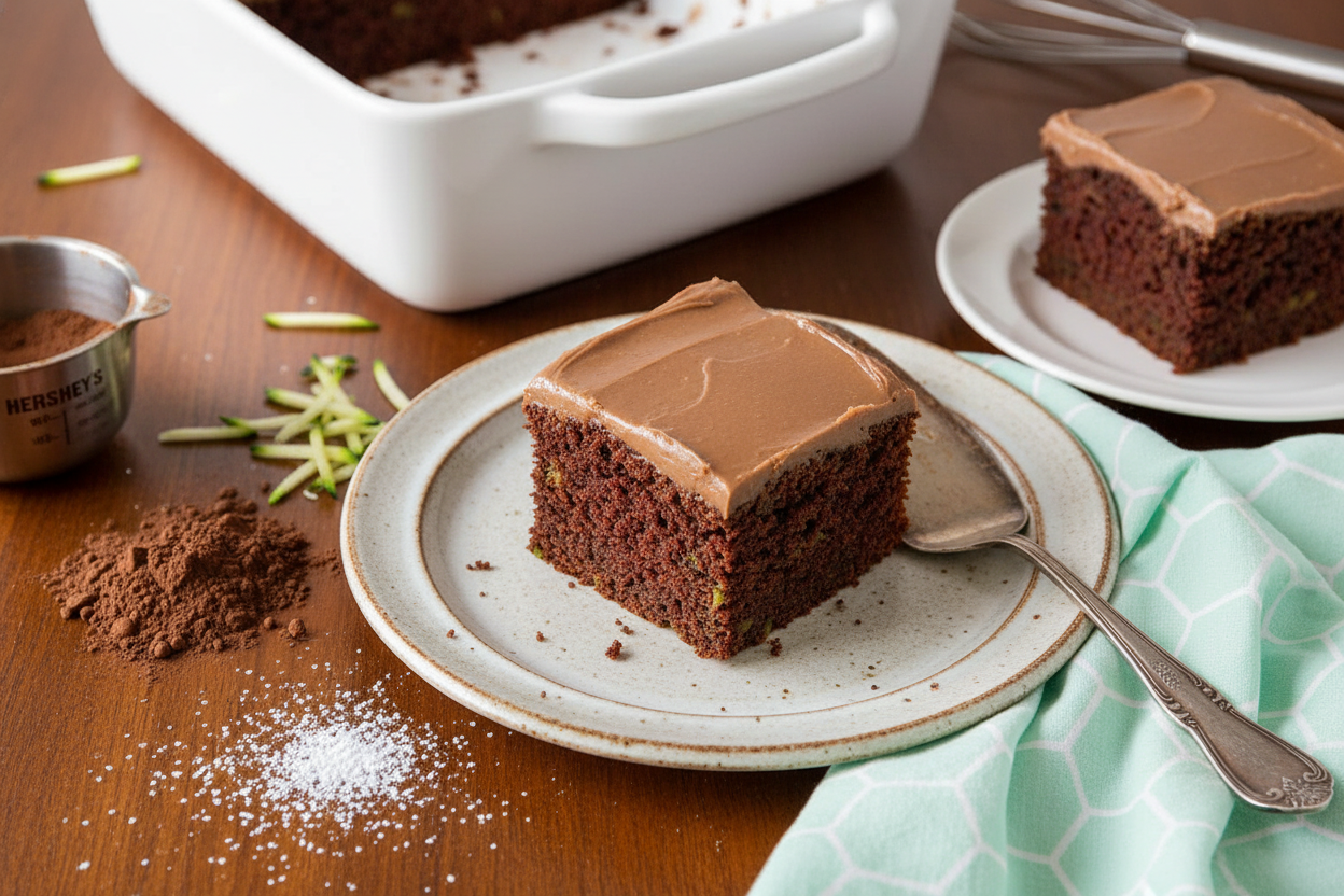 Moist Chocolate Zucchini Cake Recipe