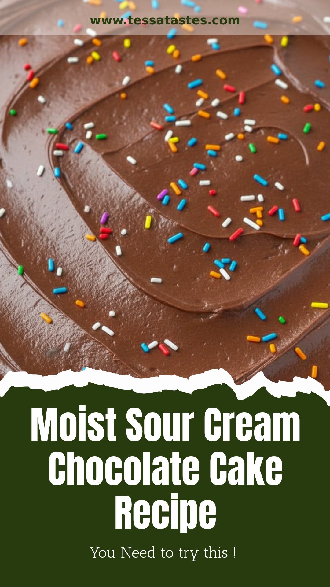 Moist Sour Cream Chocolate Cake Recipe