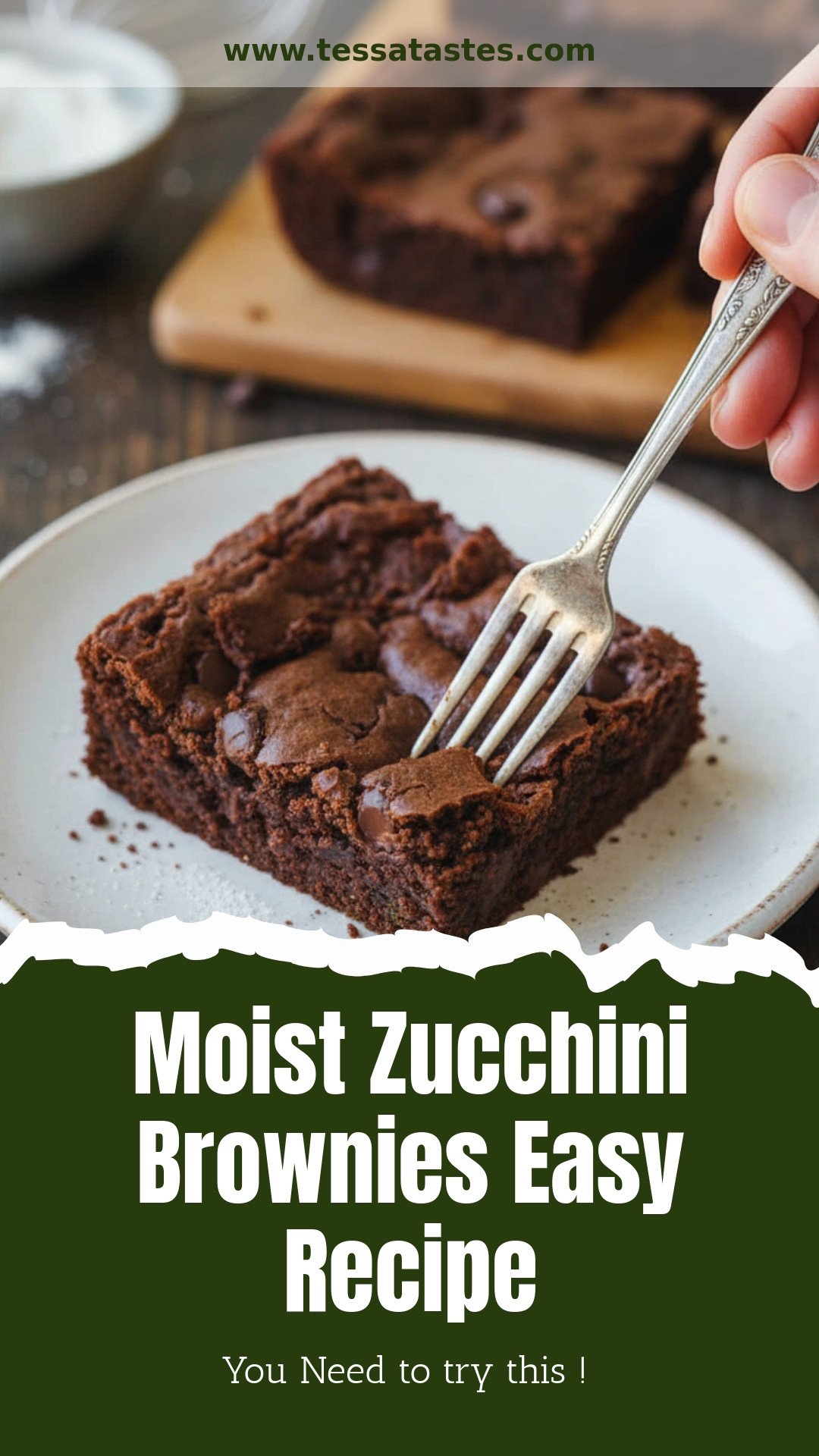 Moist Zucchini Brownies Easy Recipe