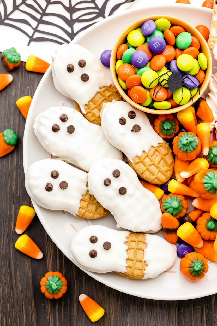 Nutter Butter Ghost Halloween Treats Recipe