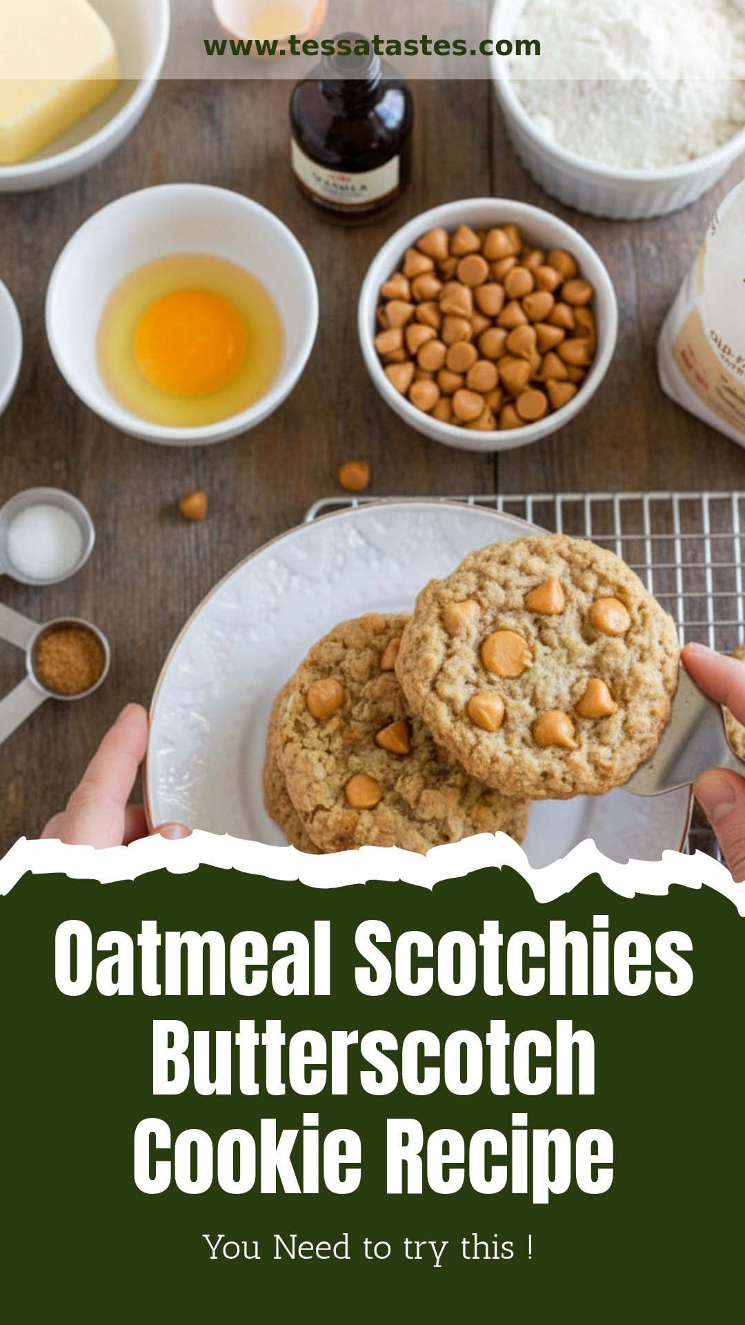 Oatmeal Scotchies Butterscotch Cookie Recipe