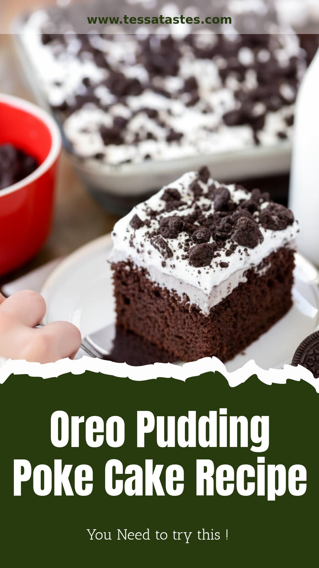 Oreo Pudding Poke Cake Recipe