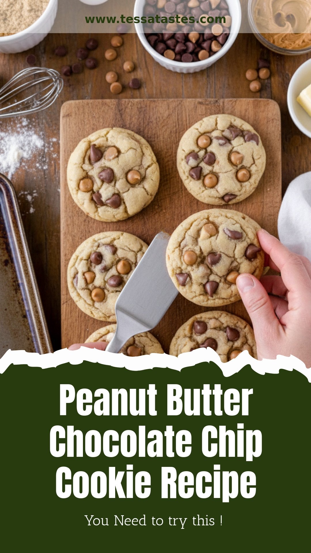 Peanut Butter Chocolate Chip Cookie Recipe