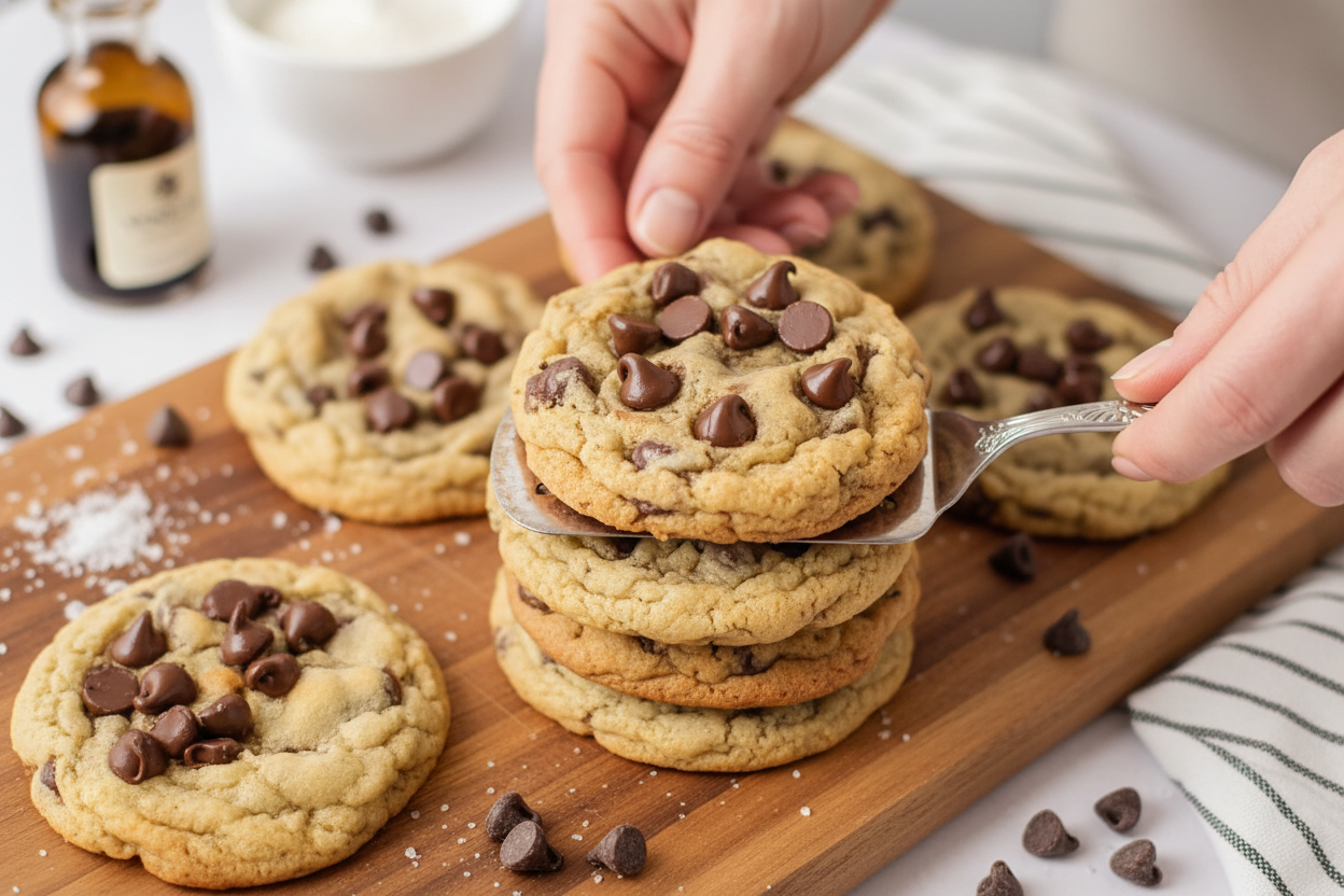 Perfect Bakery Style Chocolate Chip Cookies