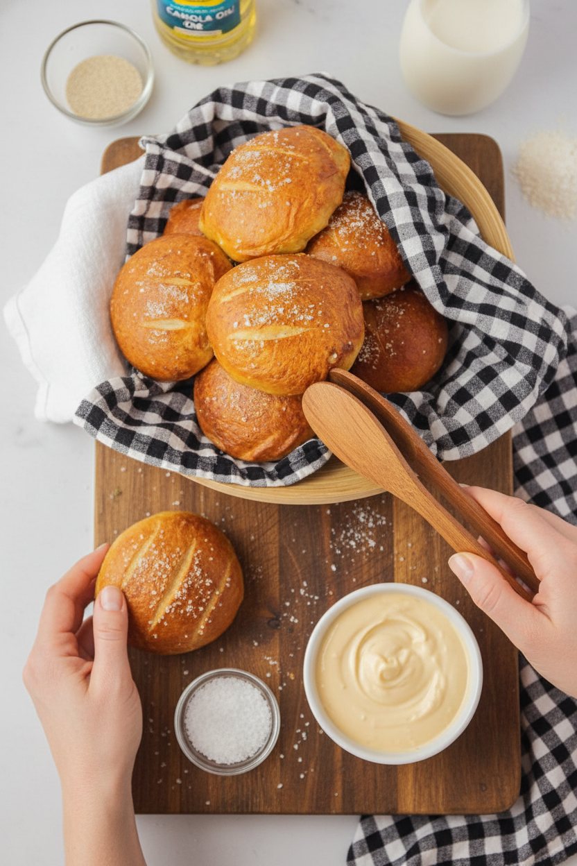 Pretzel Rolls Recipe and Baking Guide