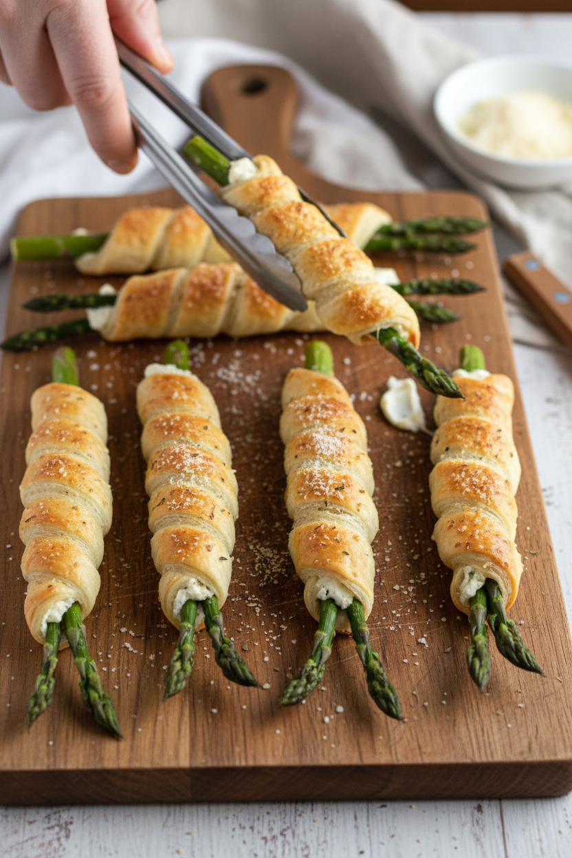 Puff Pastry Asparagus Rolls Recipe