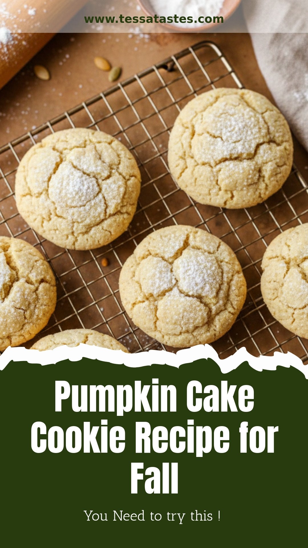 Pumpkin Cake Cookie Recipe for Fall