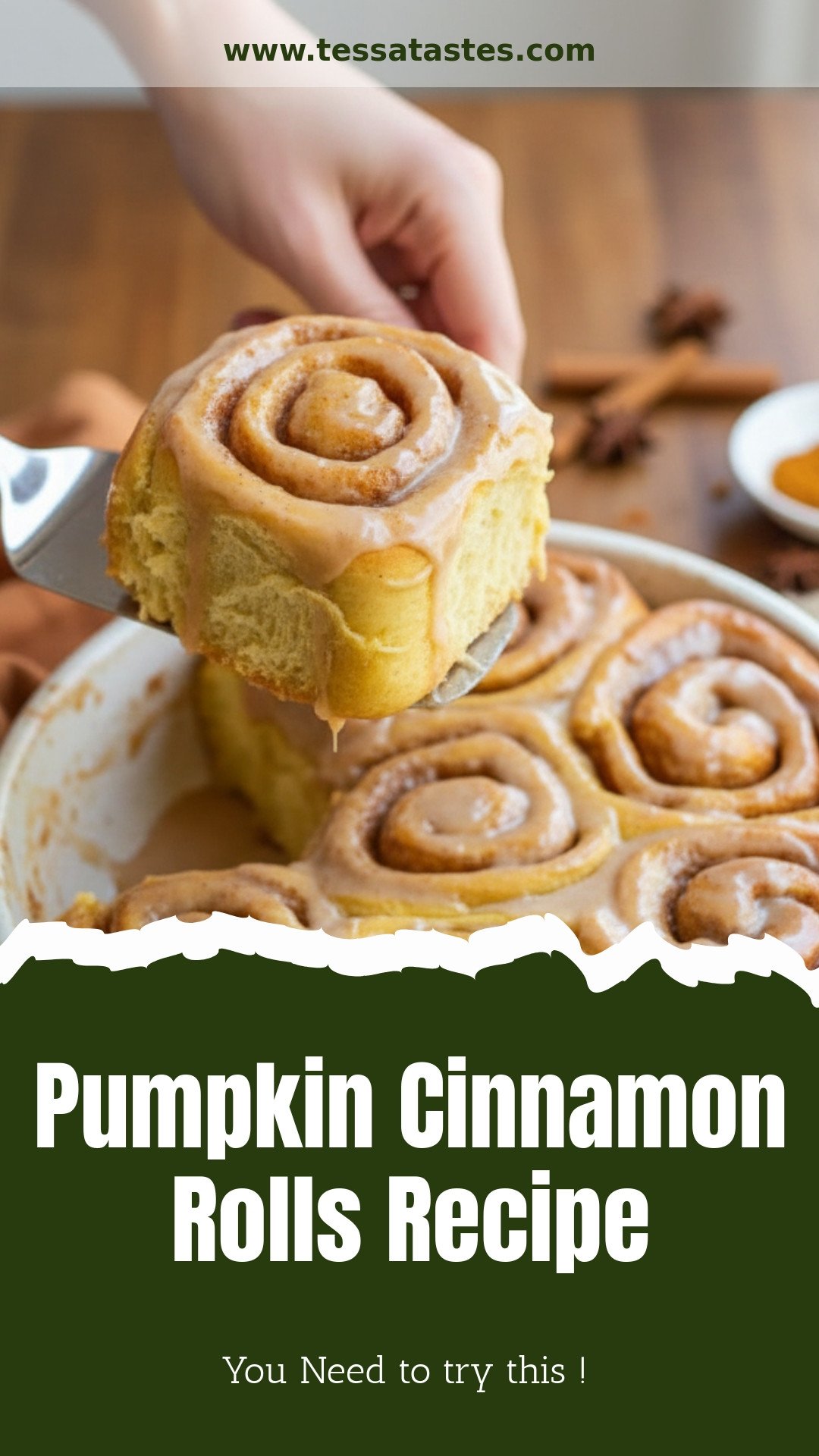 Pumpkin Cinnamon Rolls Recipe