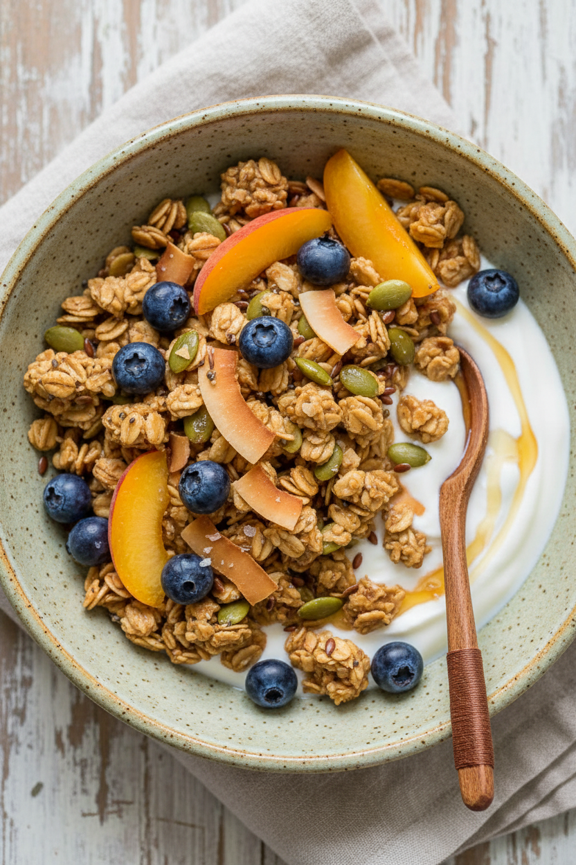 Pumpkin Flax Granola Recipe Healthy Homemade
