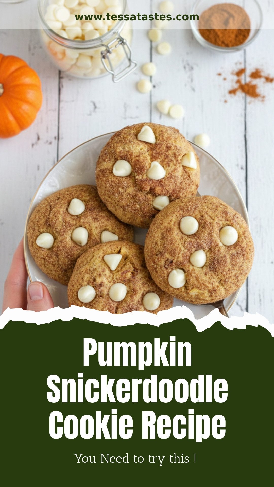 Pumpkin Snickerdoodle Cookie Recipe