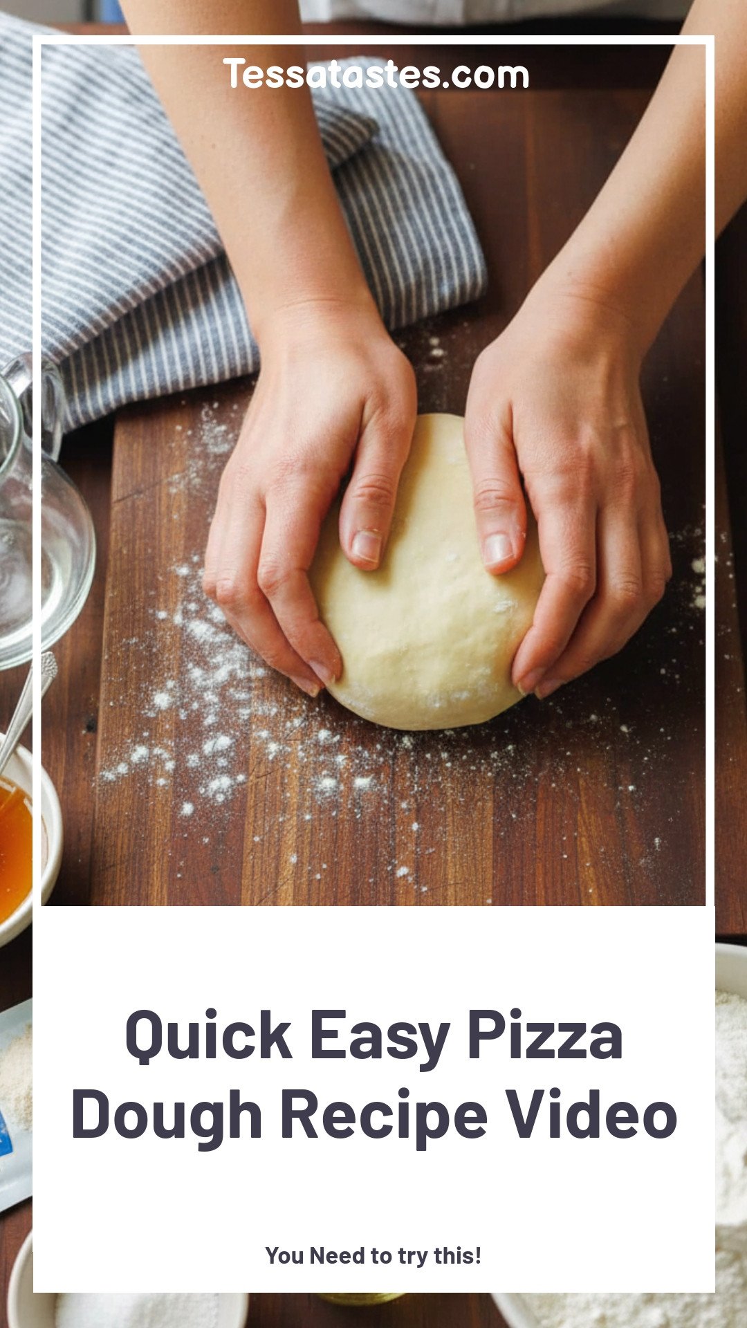 Quick Easy Pizza Dough Recipe Video