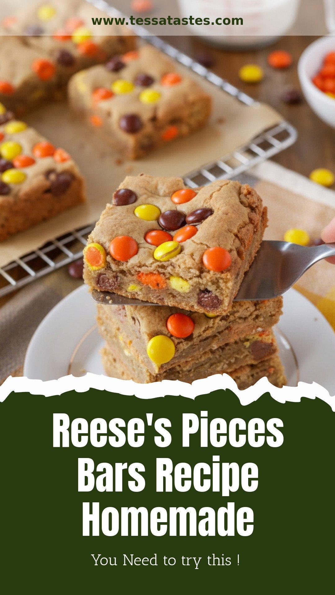 Reese's Pieces Bars Recipe Homemade