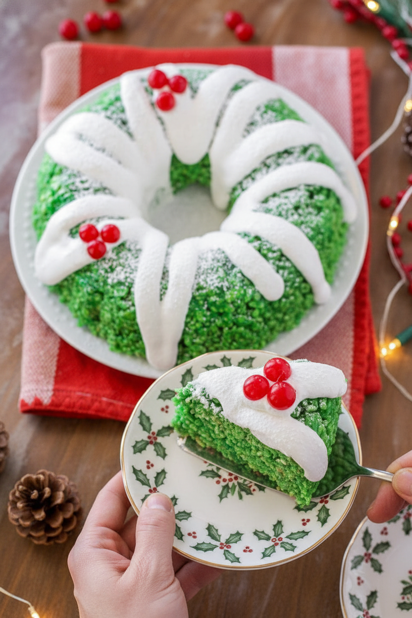 Rice Krispie Wreath Recipe for Christmas