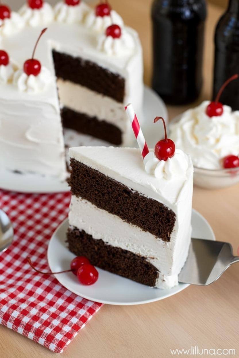 Root Beer Float Ice Cream Cake Recipe