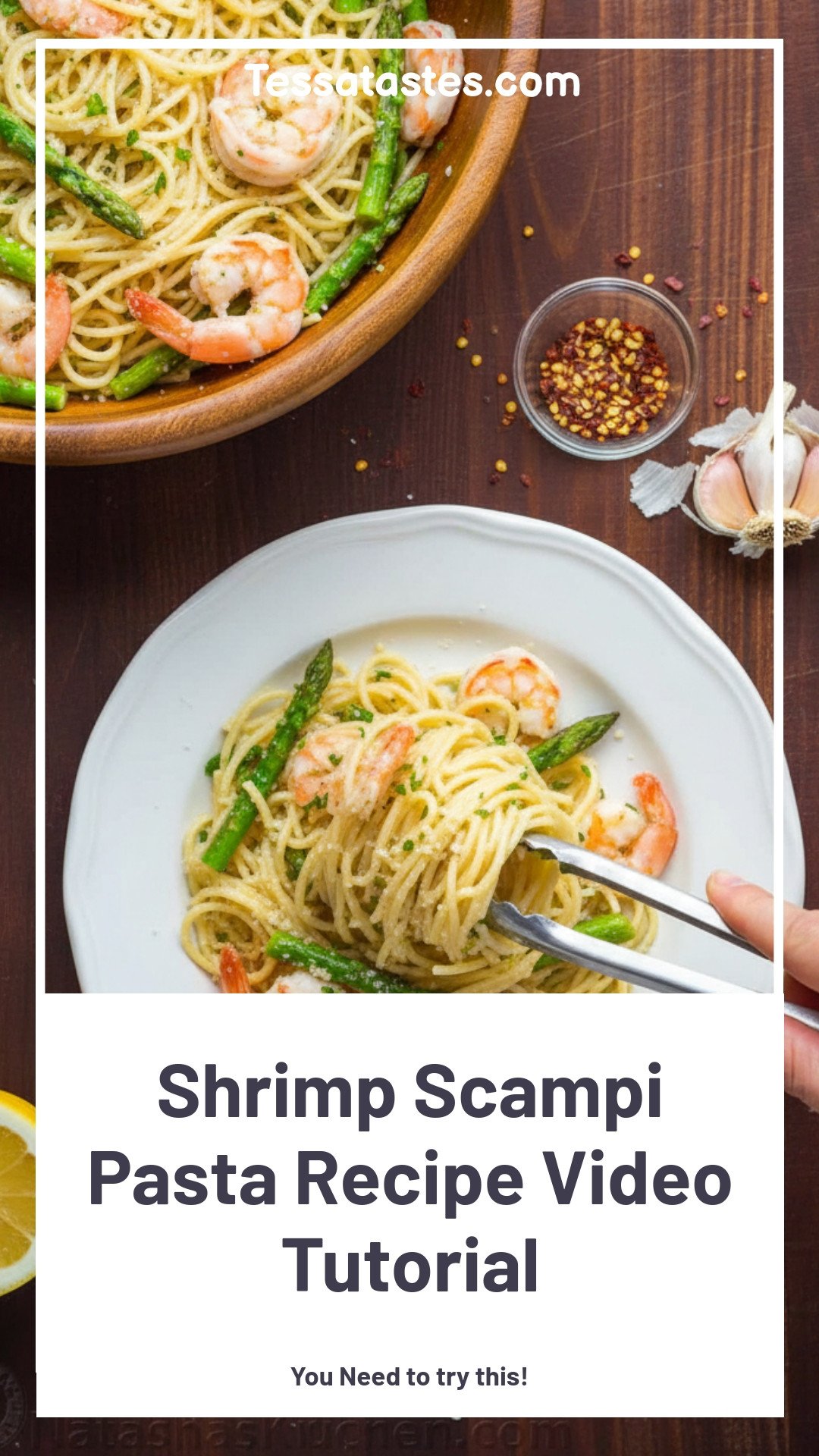 Shrimp Scampi Pasta Recipe Video Tutorial