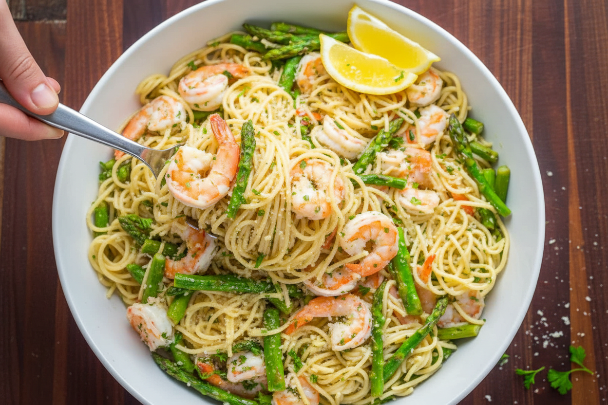 Shrimp Scampi Pasta Recipe Video Tutorial
