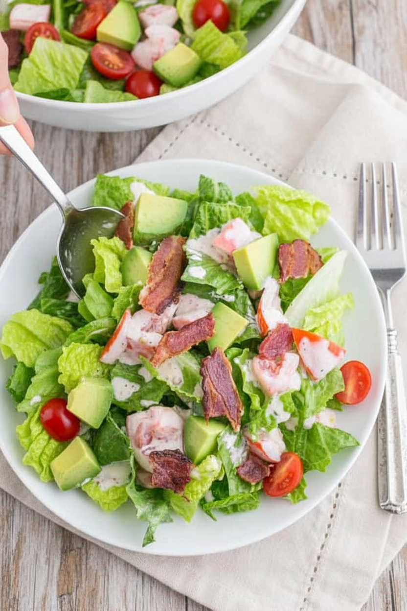 Skinny BLT Salad with Avocado Recipe