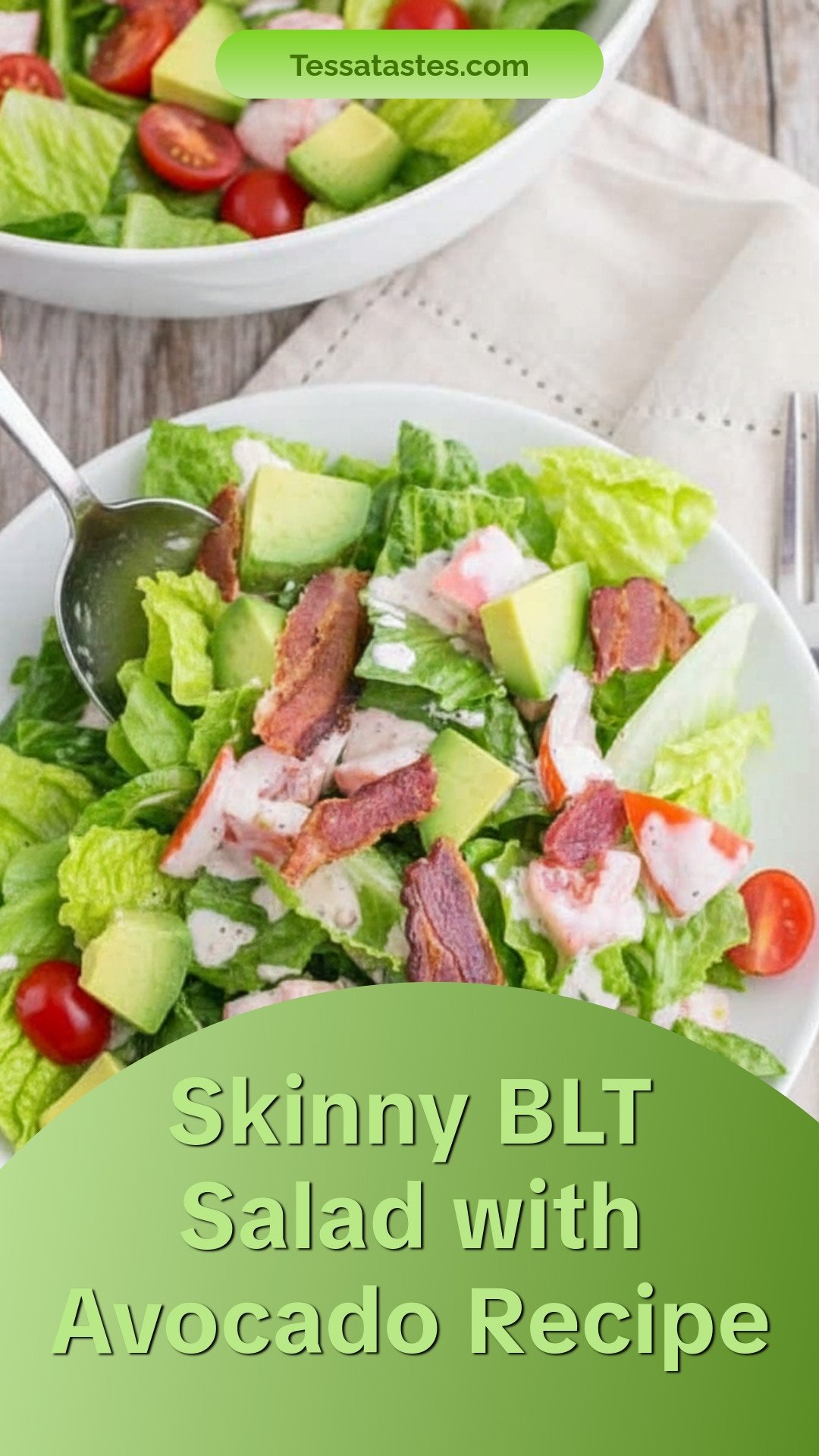Skinny BLT Salad with Avocado Recipe