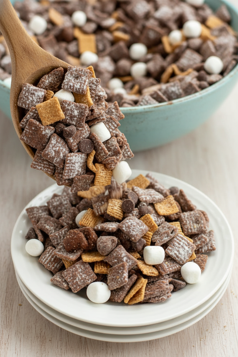 S'mores Puppy Chow Recipe