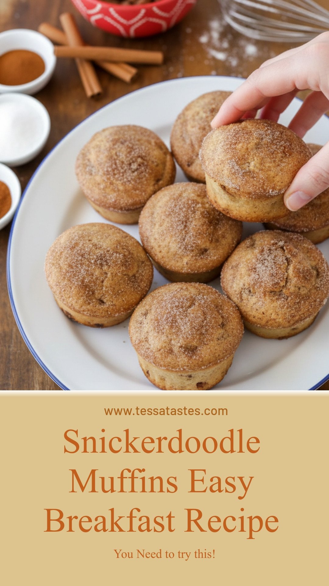Snickerdoodle Muffins Easy Breakfast Recipe