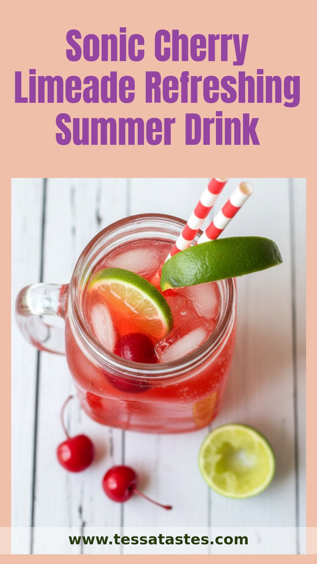 Sonic Cherry Limeade Refreshing Summer Drink