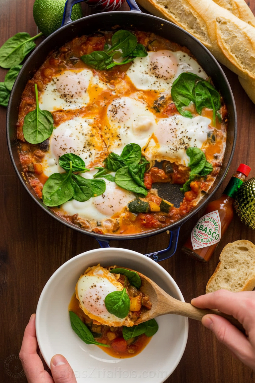 Spicy Eggplant Shakshuka Recipe Video