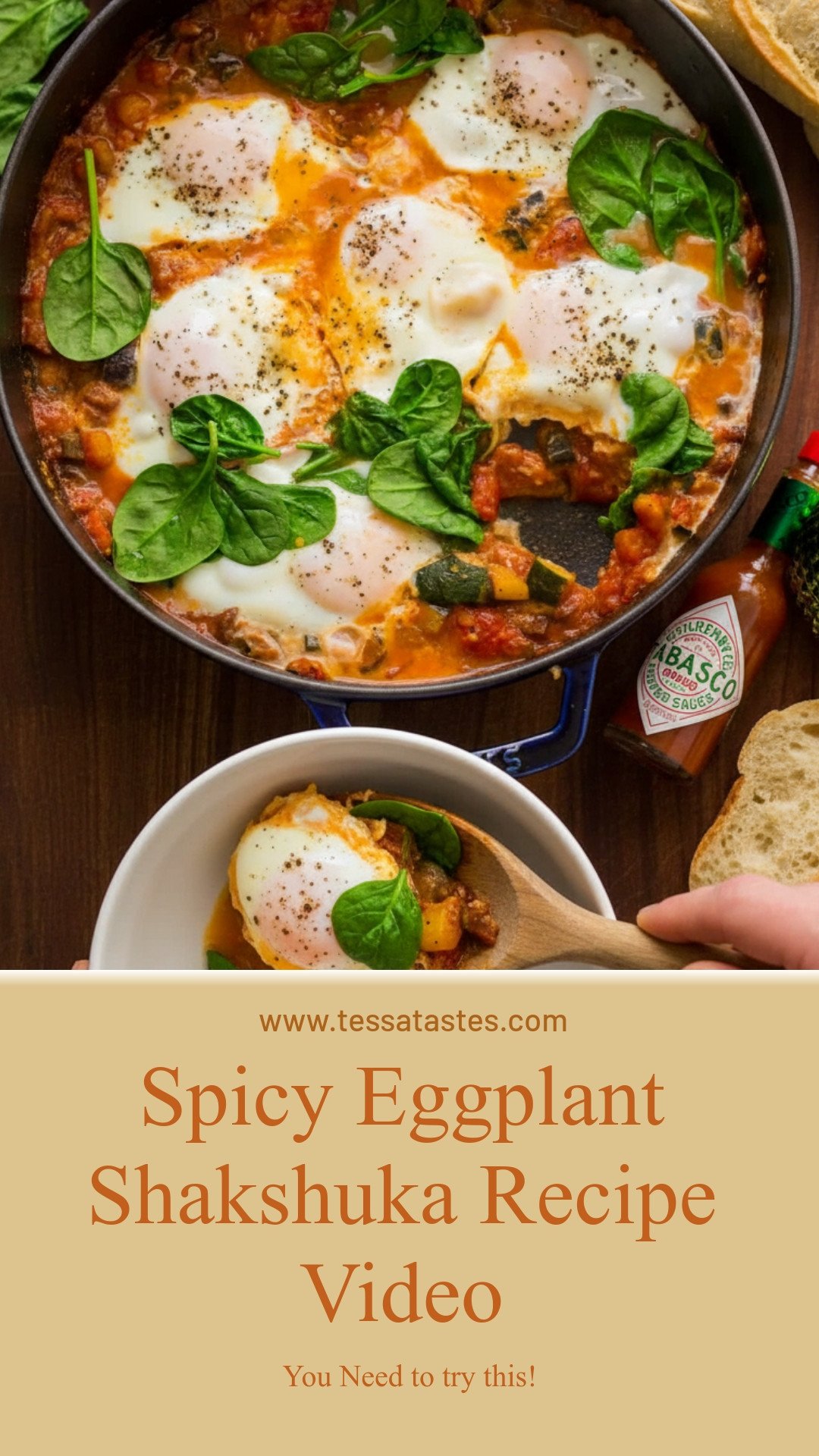 Spicy Eggplant Shakshuka Recipe Video